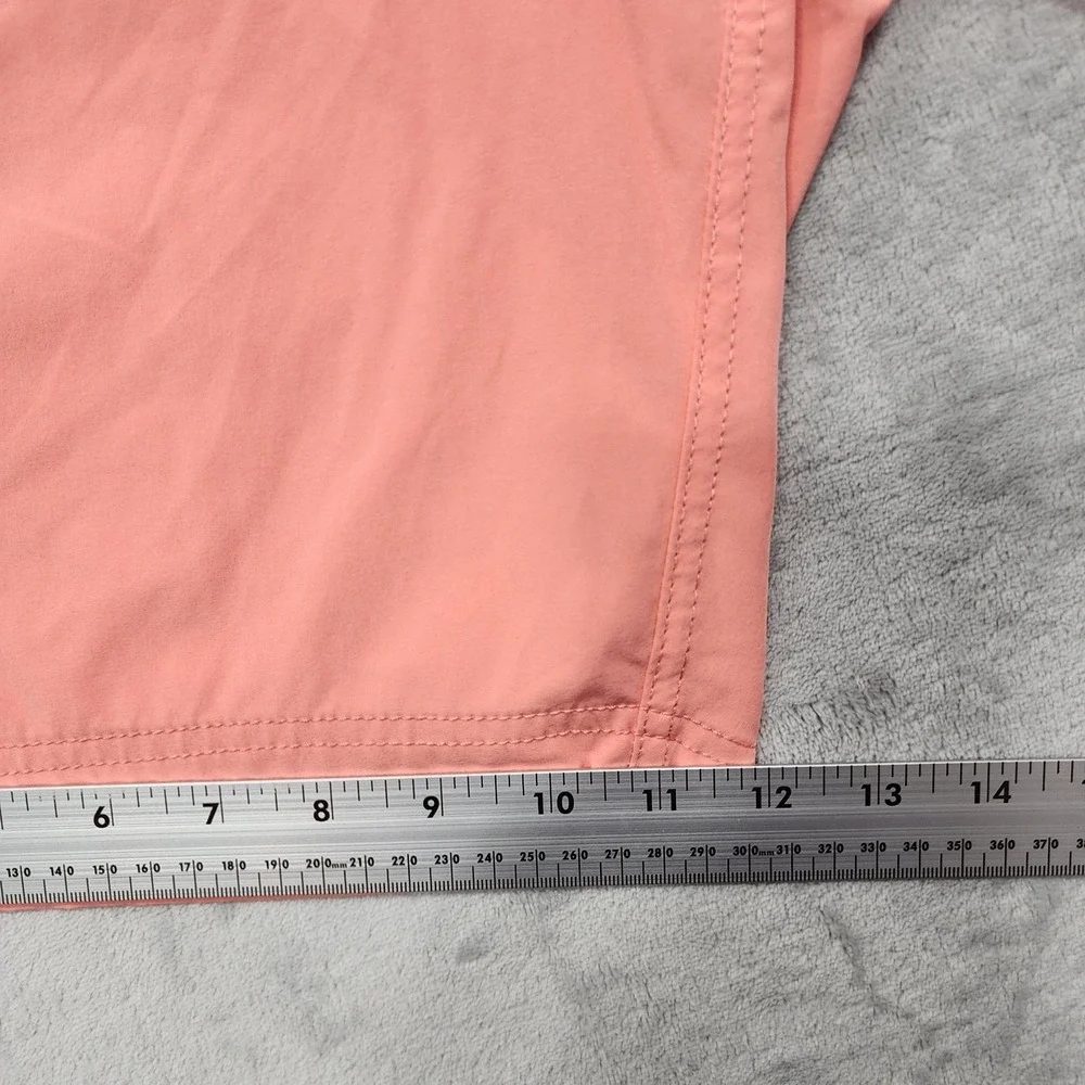 Nautica Swim Shorts Mens L Orange Peach Lined Drawstring Pockets Quick Dry Beach
